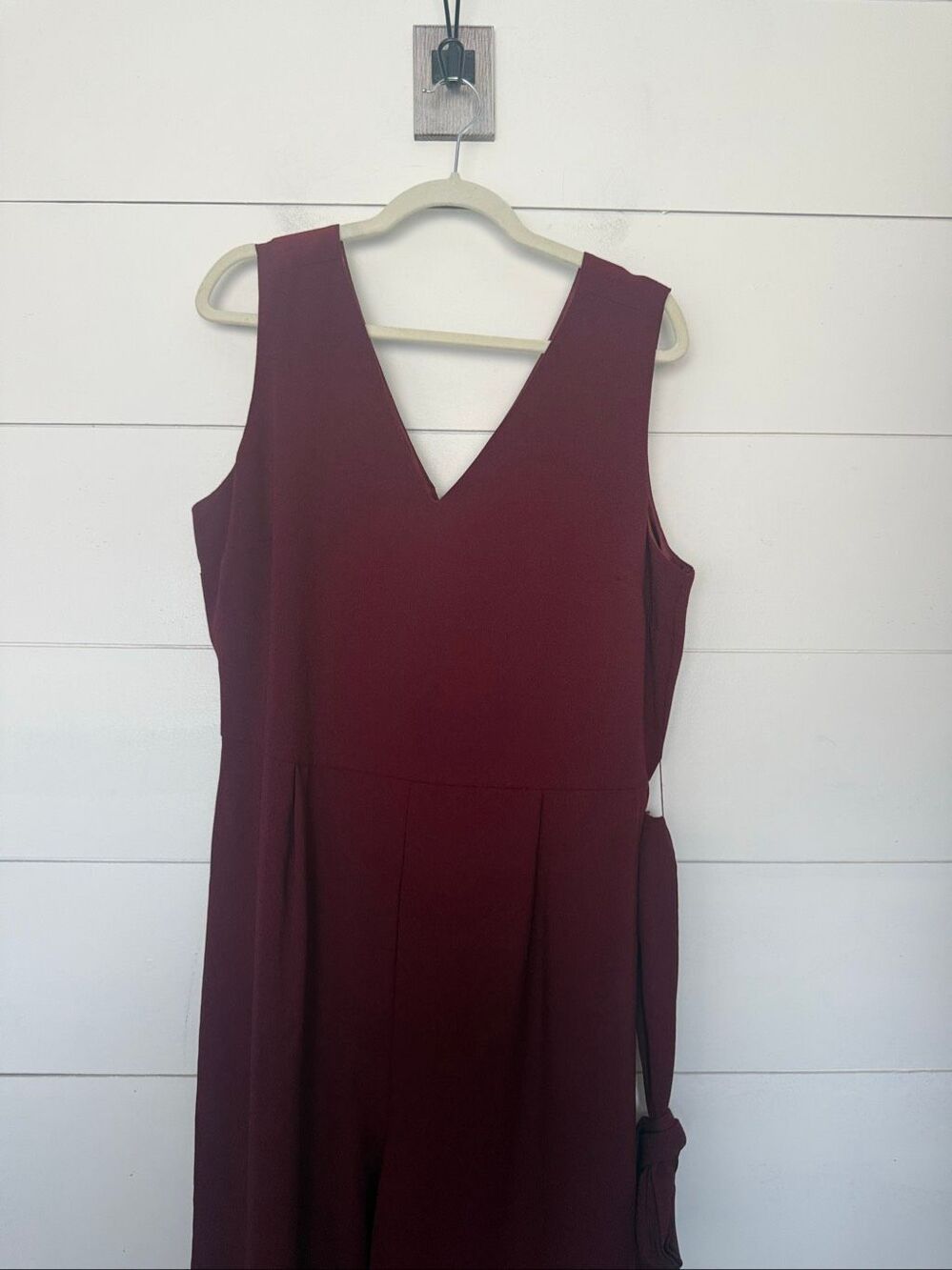 Mudpie Women’s Large Maroon Vneck Wide Leg Pants